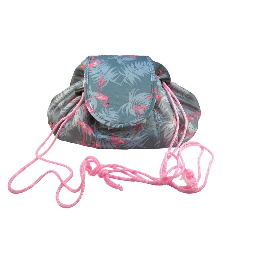 Portable Cosmetic Storage Flamingo Nylon Travel Bag